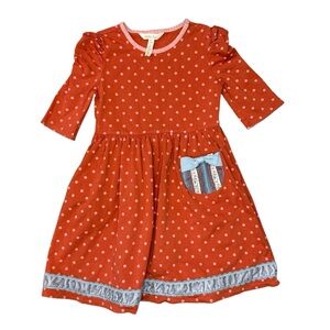 Matilda Jane Heart to Heart Spot On Polka Dot Knit Lap Dress Size 6